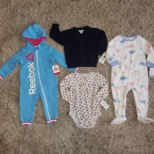 New Girls Size 18 Months Clothing Sleeper Onezie Romper